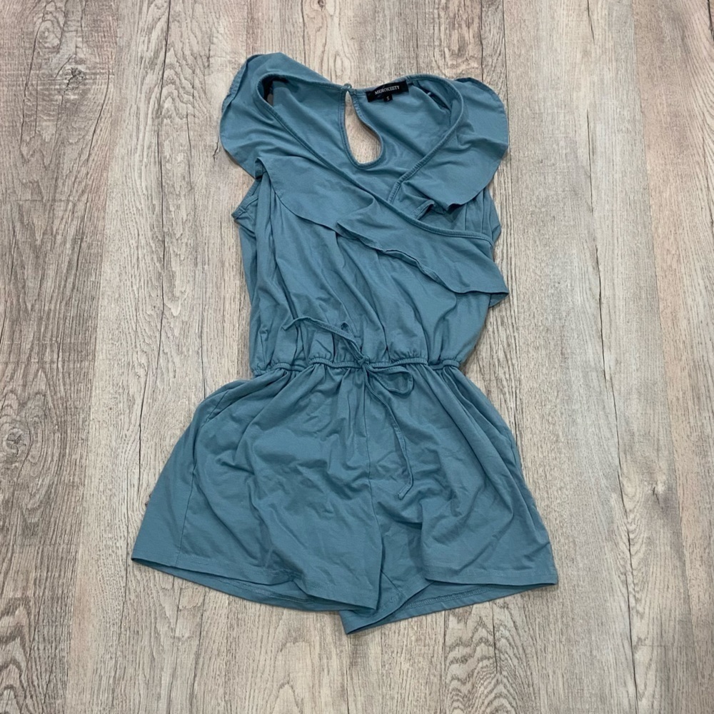 Merokeety Teal Romper